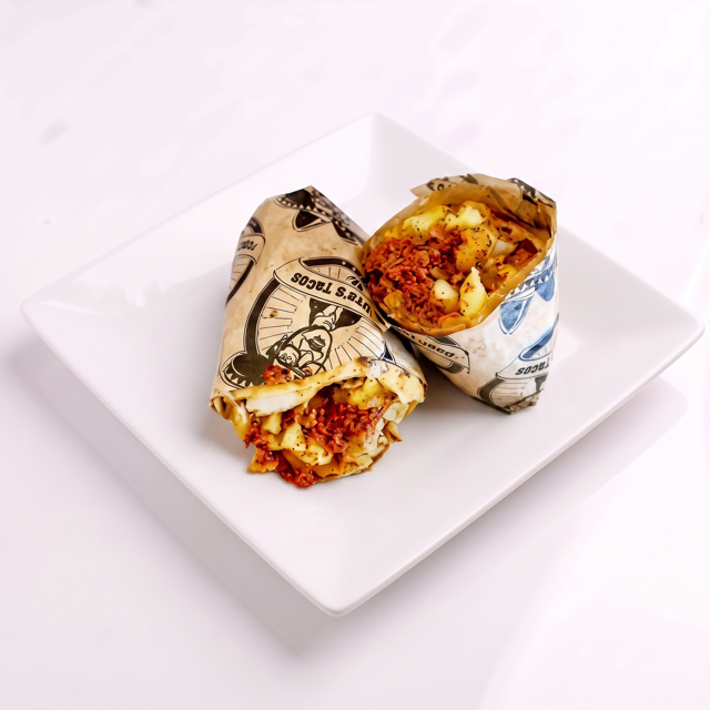 Chorizo Breakfast Burrito.