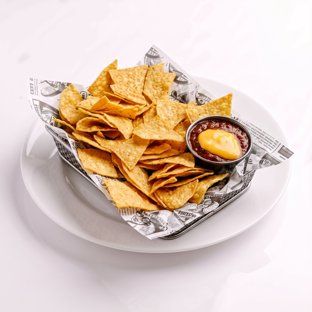 Chips and Choriqueso.