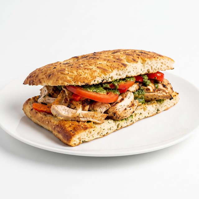 Chicken Pesto Sandwich.