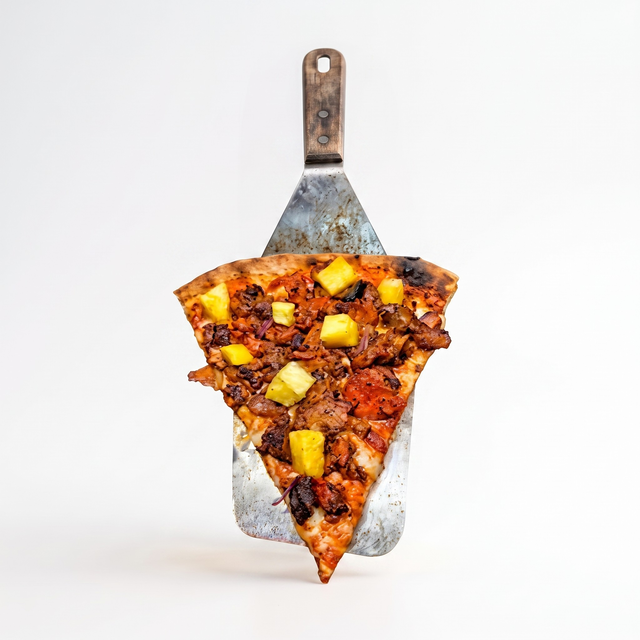 Pastor Pizza Slice.