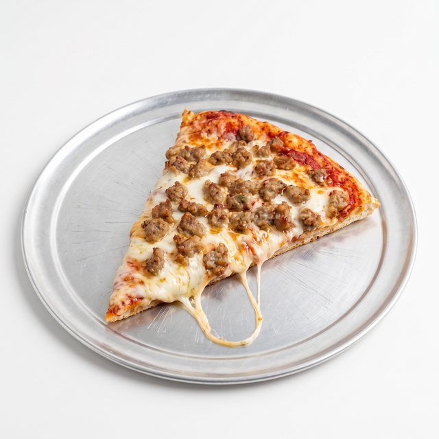 Sausage Pizza Slice.