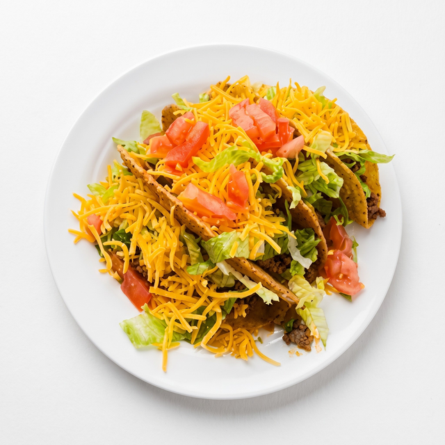 Crispy Shredded Beef Taco Supreme.