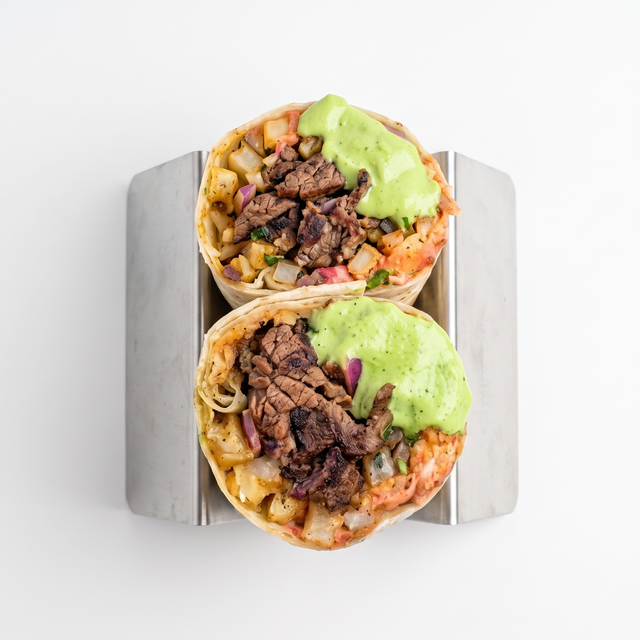 Lomo Saltado Burrito.