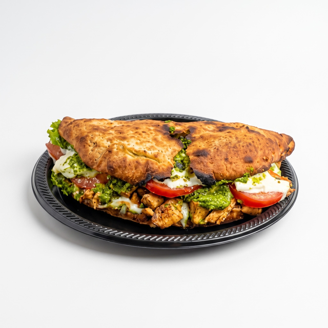 Chicken Pesto Caprese Sandwich.