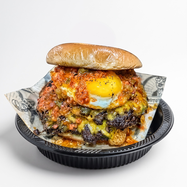 Huevos Rancheros Burger.